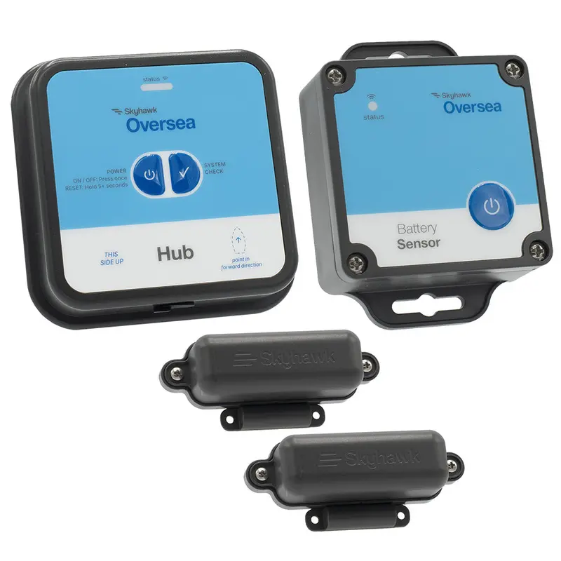 Skyhawk Oversea Pontoon Bundle Hub - 1 Oversea Hub, 1 Battery Sensor  2 Entry Sensors 1