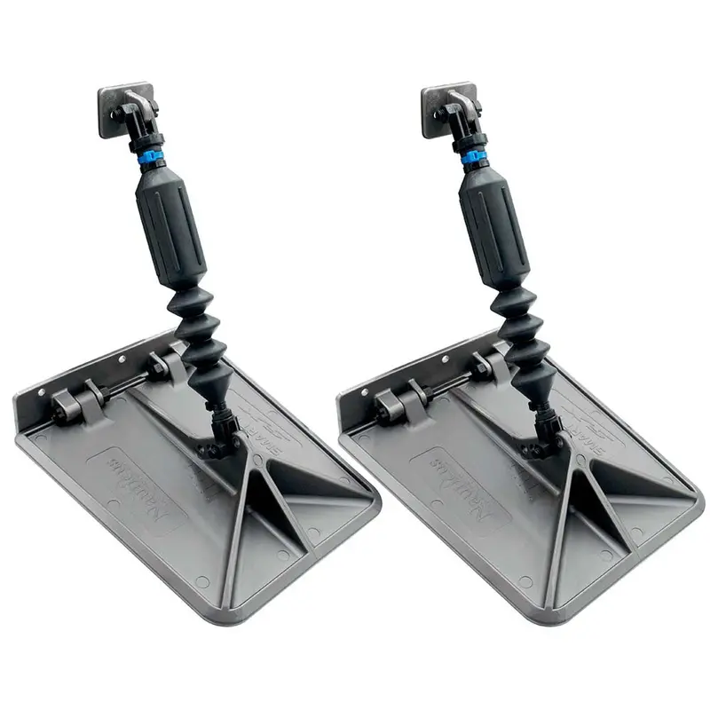 Smart Tabs Sx Trim Tabs By Lectrotab 9.5" X 10" F/12'-16' Boats W/40Lb Actuators - 40-80Hp - Gunmetal Grey 1