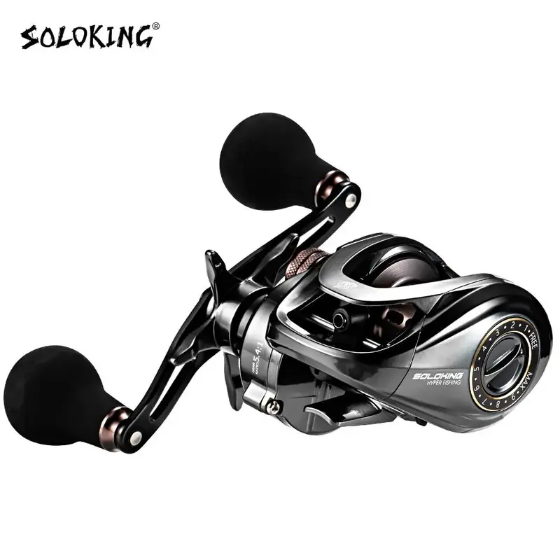 Soloking Hiaw200 Baitcasting Reel 9.5Kg Max Drag 11+1Bb 5.4/7.2 Ratio 1