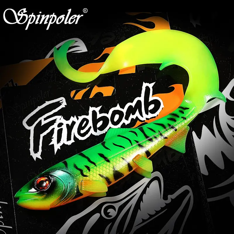 Spinpoler Firebomb Soft Swimbait 17.5Cm/22Cm 2Pcs/Pack 1