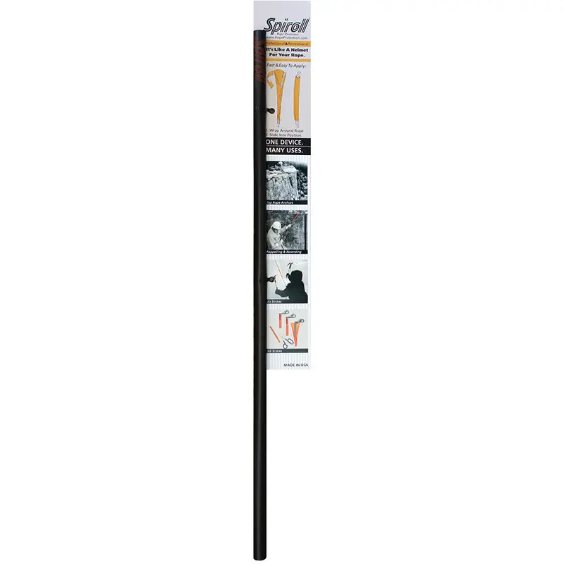 Spiroll Rope Protector Black F/Lines 1/2"  Greater 1