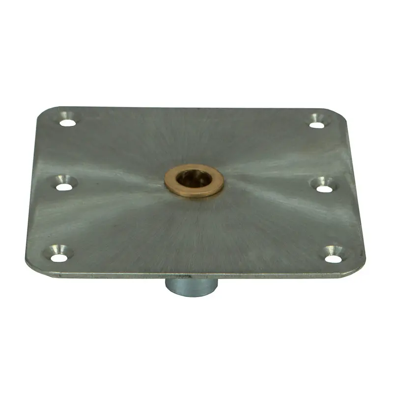 Springfield Kingpin Standard Square Steel Base W/Brass - 7"X7" 1
