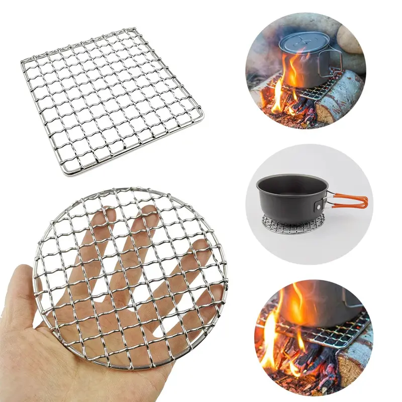 Stainless Steel Campfire Grilling Grate 1