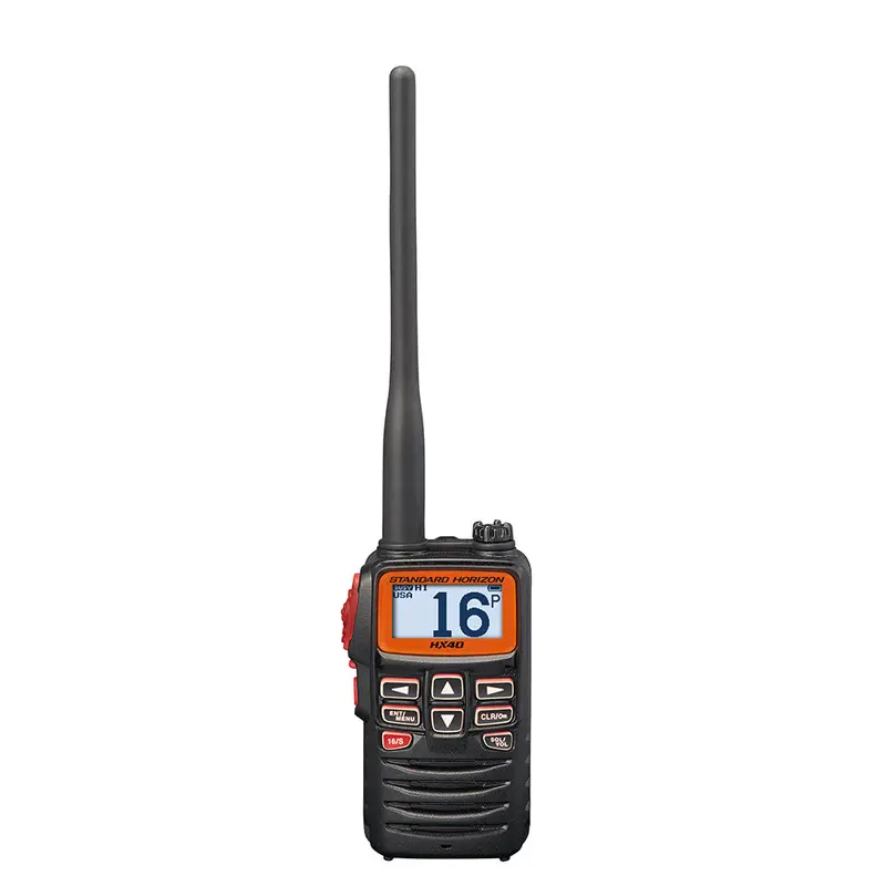 Standard Horizon Hx40 Handheld 6W Ultra Compact Marine Vhf Transceiver W/Fm Band 1