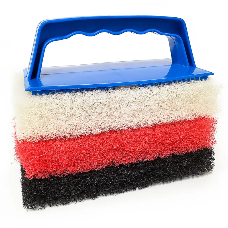 Star Brite Large Multi-Texture Scrub Pad Kit W/Interchangeable Handle 1