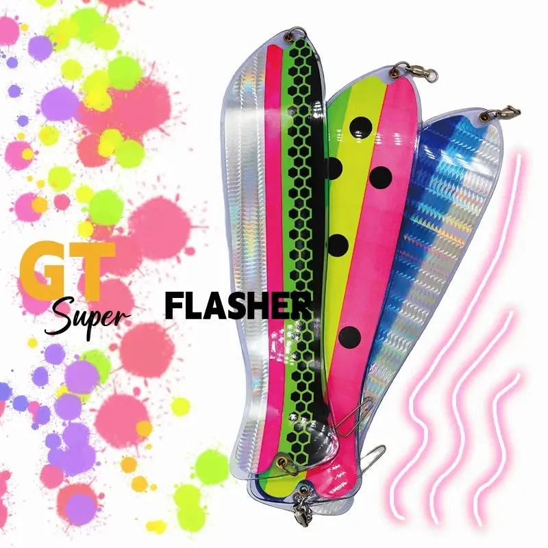 Super Flasher Gt Salmon/Trout Trolling Diving Board Lure 1