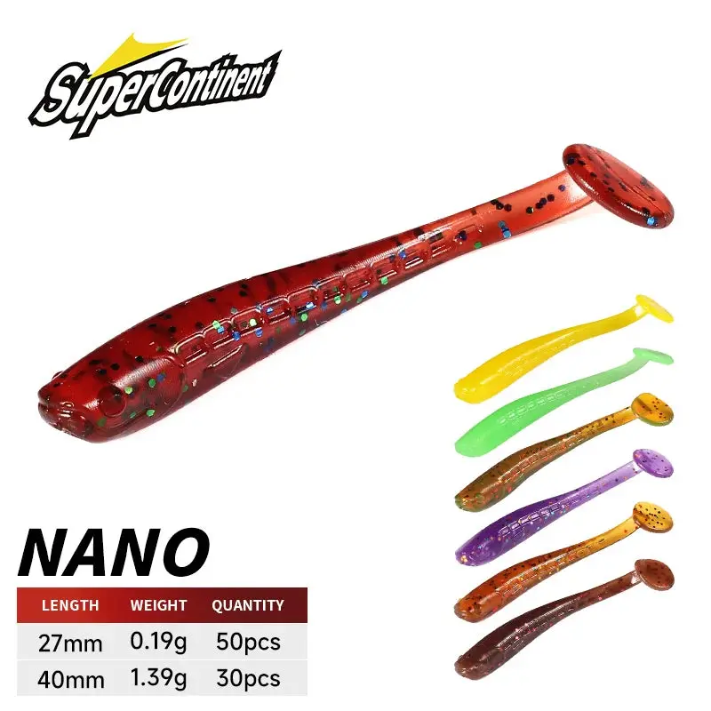 Supercontinent Nano Soft Shad Bait 4Cm/30Pcs 2.7Cm/50Pcs 1