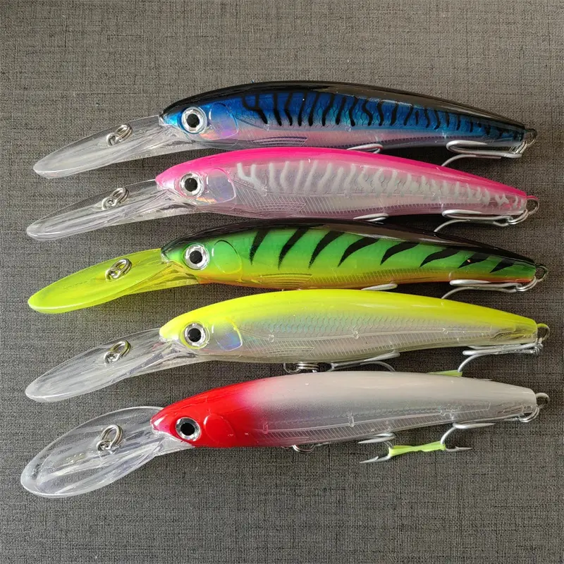 Swolfy Trolling Minnow Lures 12 14 16 18Cm 32G 49G 73G 92G 1