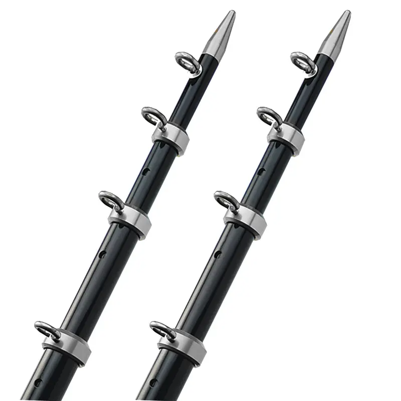Taco 15' Telescopic Outrigger Poles Hd 1-1/2" - Black/Silver 1