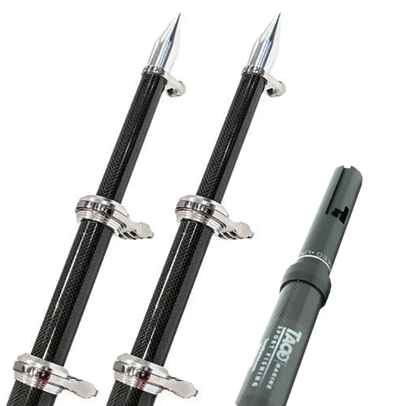 Taco 20 Carbon Fiber Twist  Lock Outrigger Poles F/Gs-450, Gs-500  Gs-1000 Bases - Black 1