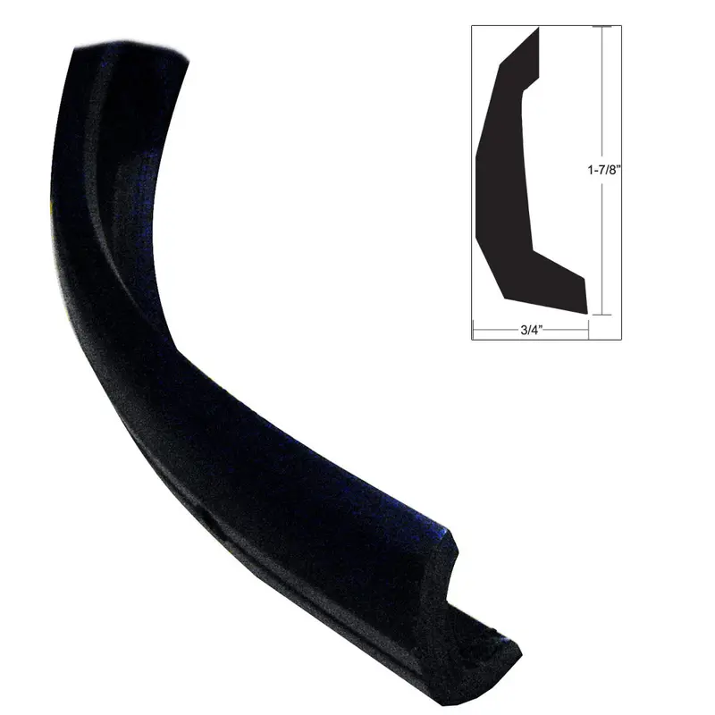 Taco Semi-Rigid Rub Rail Kit - Black W/No Insert - 30' 1