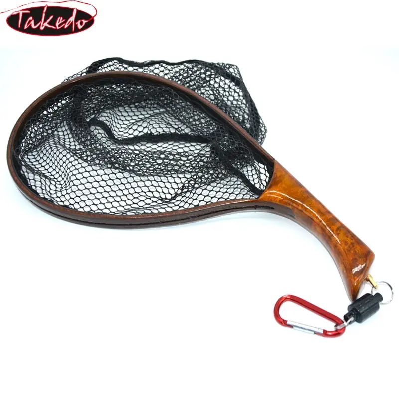 Takedo Tkl003 Soft Rubber Mesh Trout Landing Net 1
