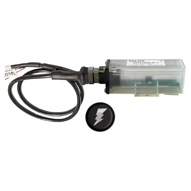 Talos Remote Housing Lightning Detection System W/10' Cable - Black Round Indicator W/Translucent Housing 1