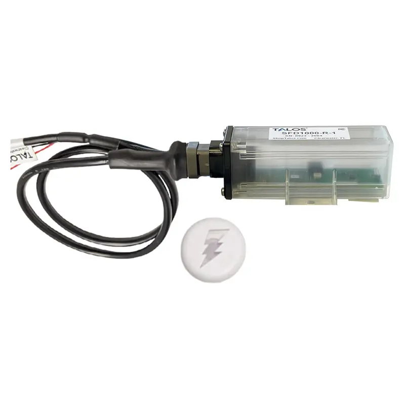 Talos Remote Housing Lightning Detection System W/10' Cable - White Round Indicator W/Translucent Housing 1