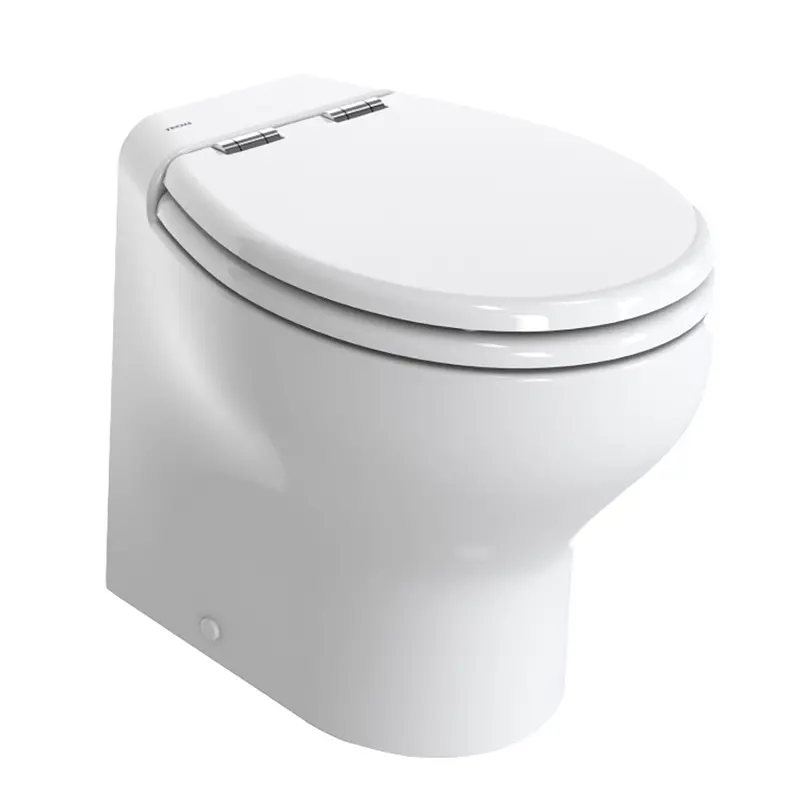 Thetford Silence Plus 2G W/Wood Polyester Soft Close Seat  Standard Solenoid - High, White - 12V 1