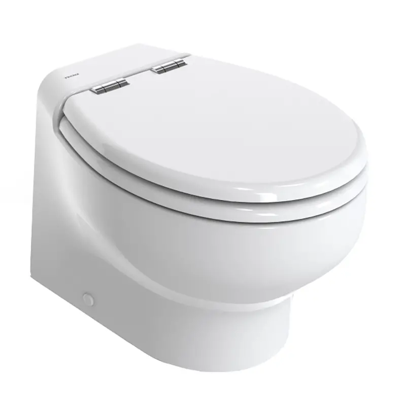 Thetford Silence Plus 2G W/Wood Polyester Soft Close Seat  Standard Solenoid - Short, White - 12V 1