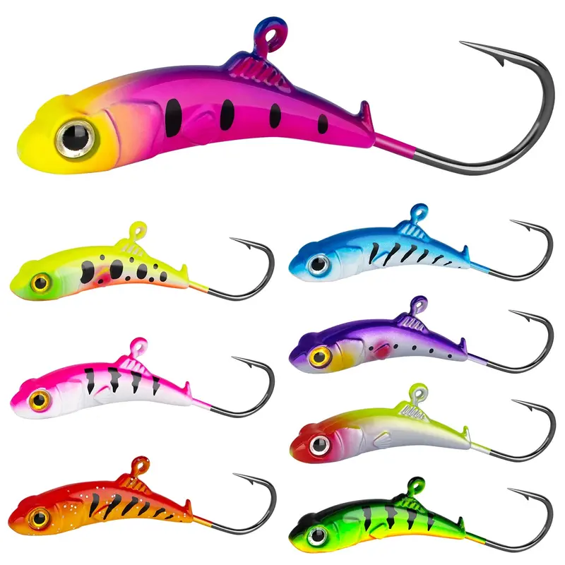 Thkfish 8Pc Ice Fishing Jig Set 5-14G 1