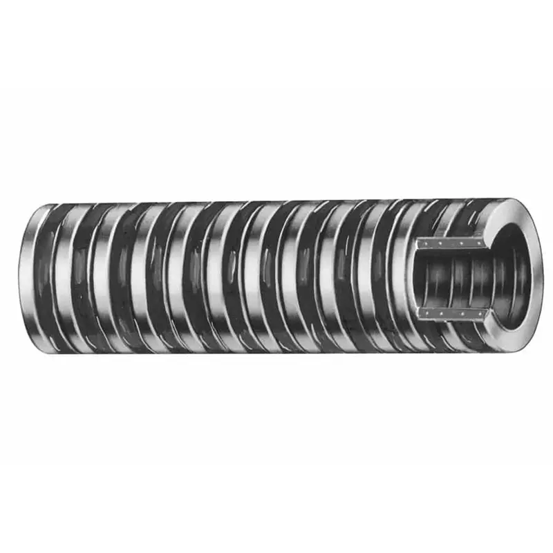 Trident Marine 1-1/8" Heavy Duty Pvc Bilge  Livewell Hose (Fda) - Clear W/Black Helix - Sold By The Foot 1
