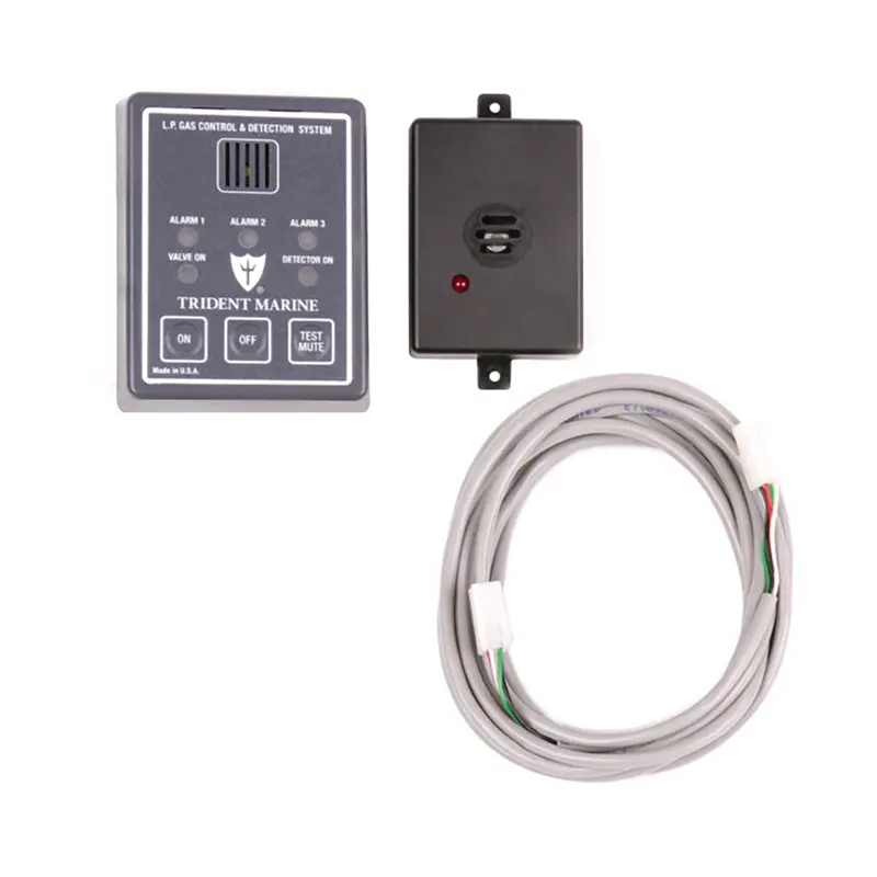 Trident Marine 12/24V Full Detection Panel W/Gas Detector  10' Quick Cable - Solenoid Not Included 1