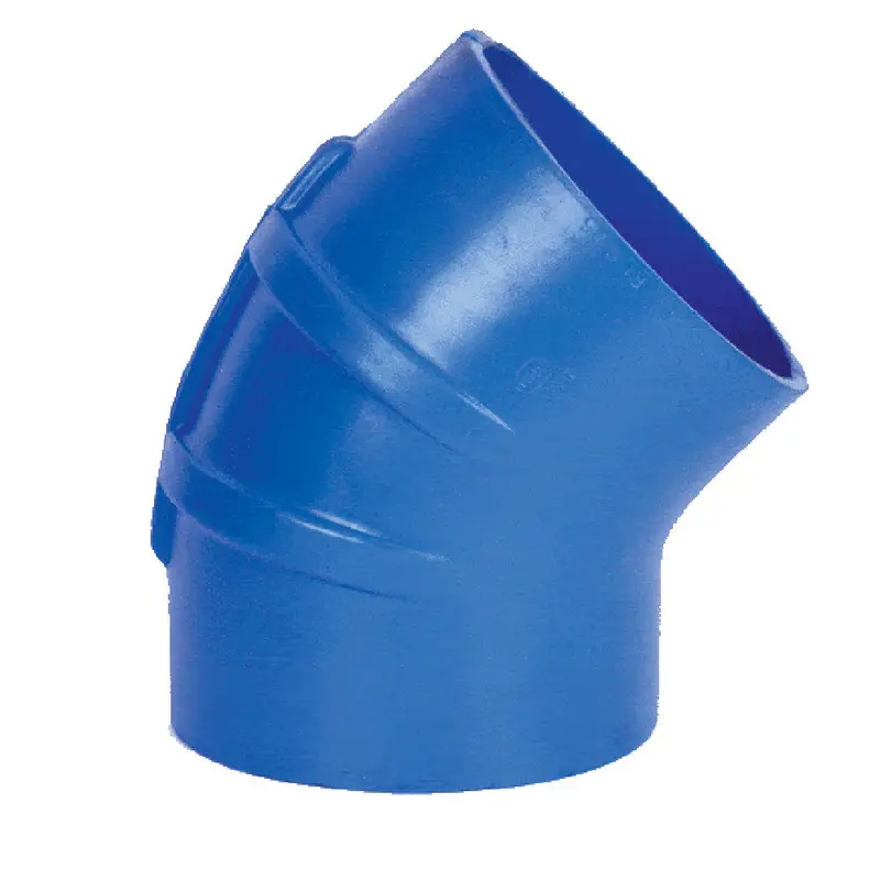 Trident Marine 5" Id 45 Degree Blue Silicon Wet Exhaust Elbow 1