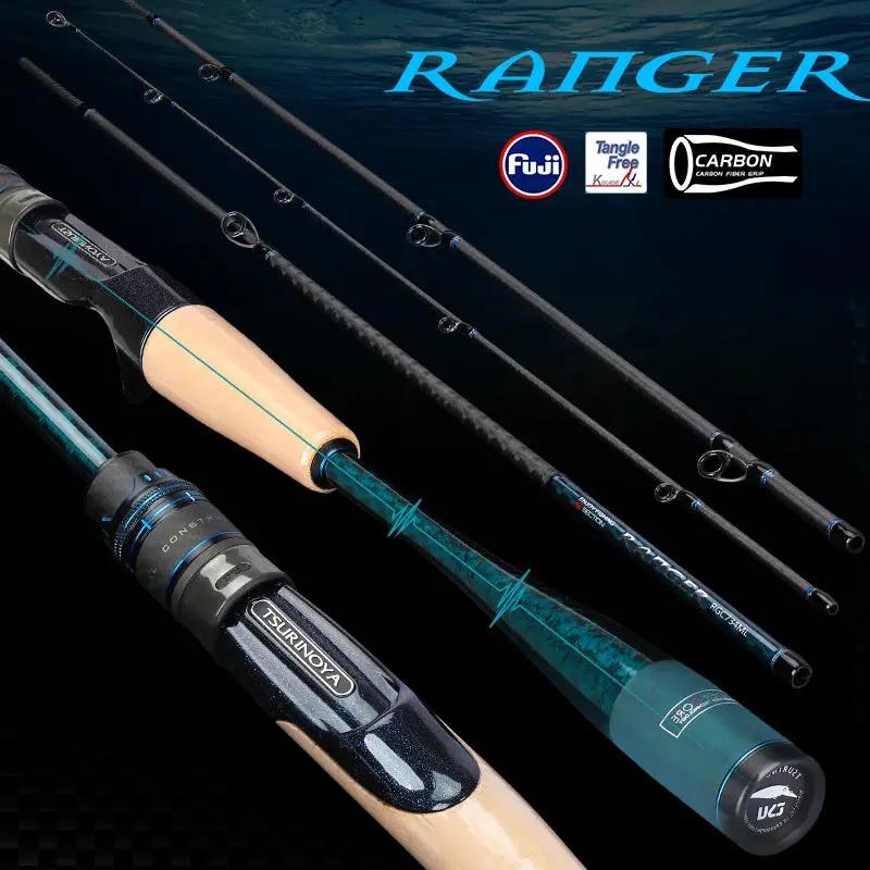 Tsurinoya Expedition Casting/Spinning Rod 2.03M/2.09M/2.21M L Ml Fast Action 4Pc 1