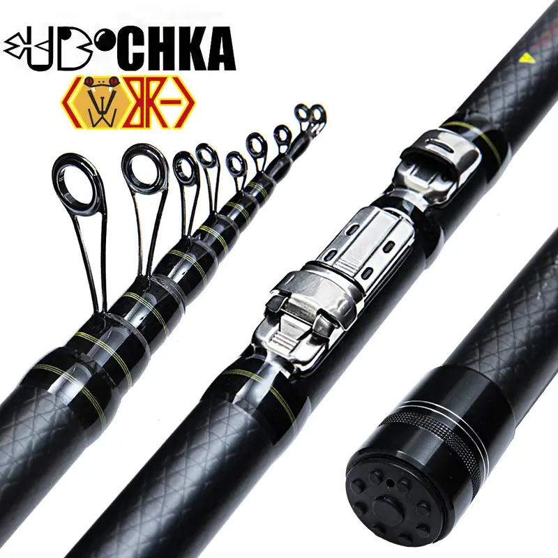 Udochka Cobra Telescopic Spinning Carbon Rod Fast 3.8M 5.2M 1