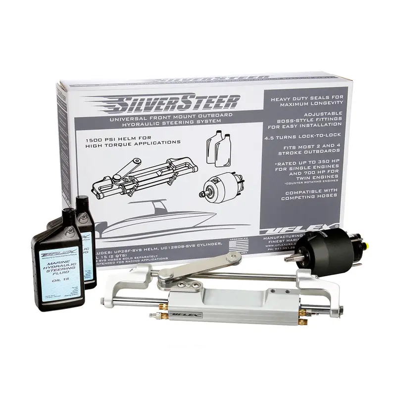 Uflex Silversteer Universal Front Mount Outboard Hydraulic Tilt Steering System - 1500Psi V2 1