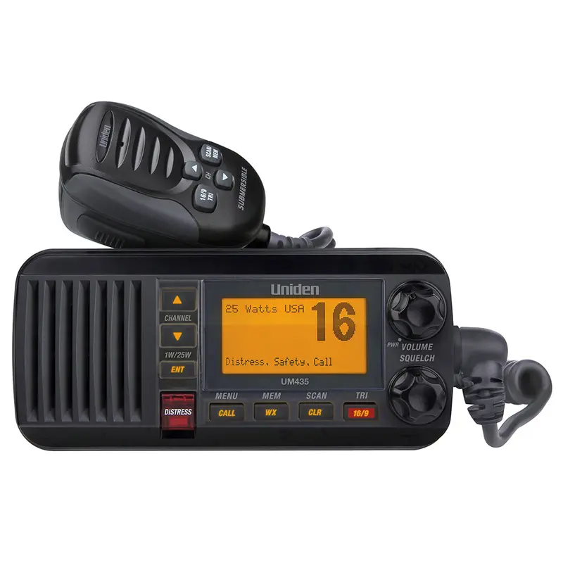 Uniden Um435 Fixed Mount Vhf Radio - Black 1
