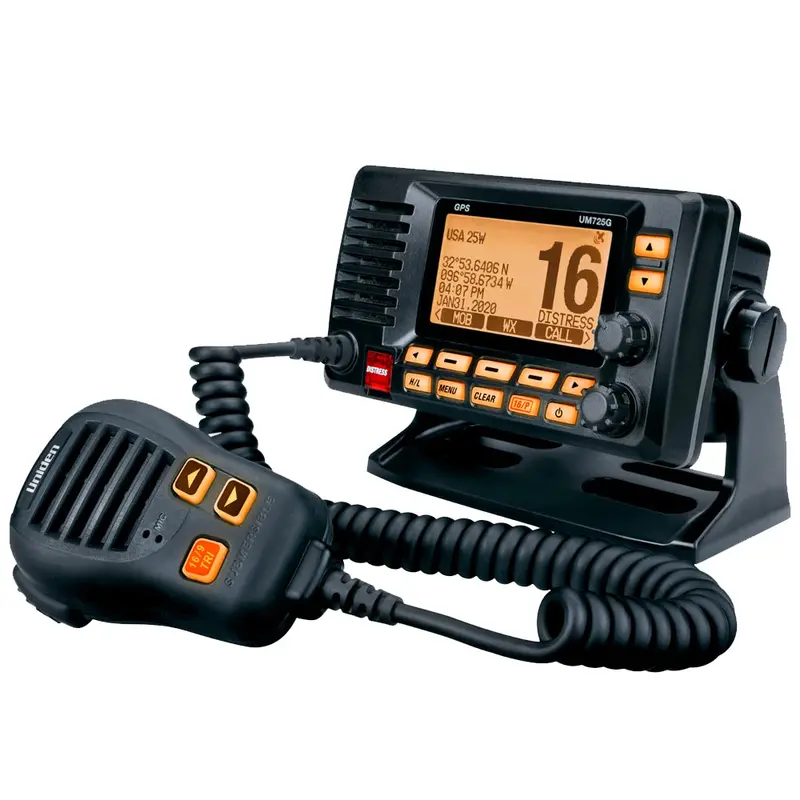 Uniden Um725 Fixed Mount Marine Vhf Radio - Black 1