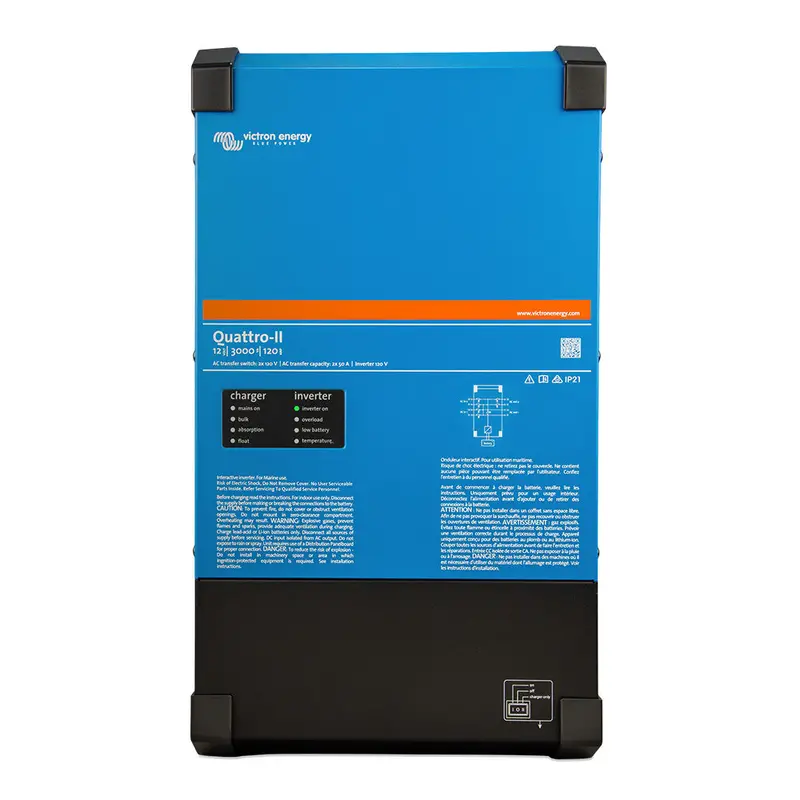 Victron Quattro-Ii - 12/3000 - 120-50/50 - 2X 120V 1