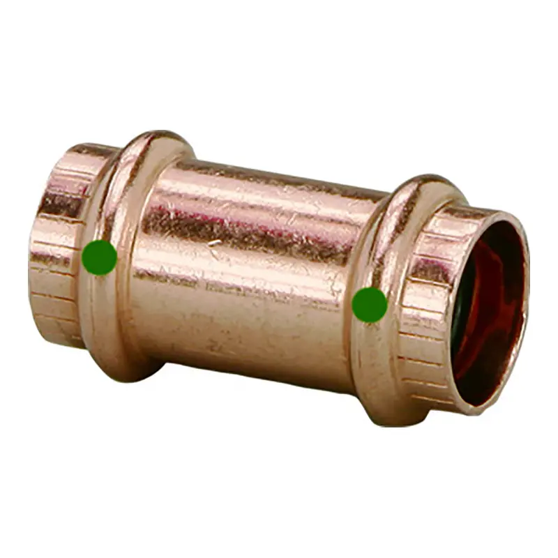 Viega Propress 1" Copper Coupling W/O Stop - Double Press Connection - Smart Connect Technology 1
