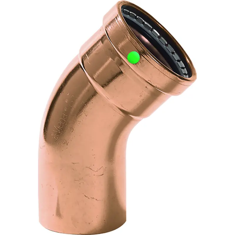 Viega Propress - 2-1/2" - 45 Copper Elbow - Street/Press Connection - Smart Connect Technology 1