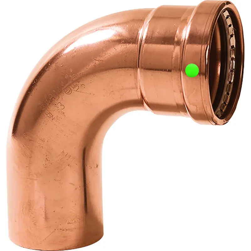 Viega Propress 2-1/2" - 90 Copper Elbow - Street/Press Connection - Smart Connect Technology 1