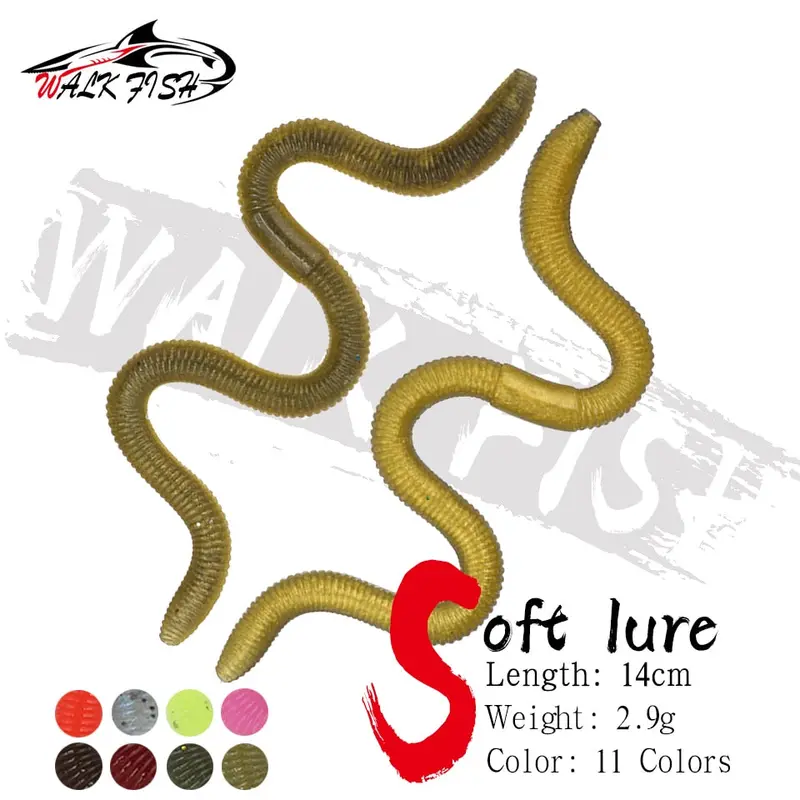 Walk Fish Soft Worm 8Pcs 14Cm/2.9G 1