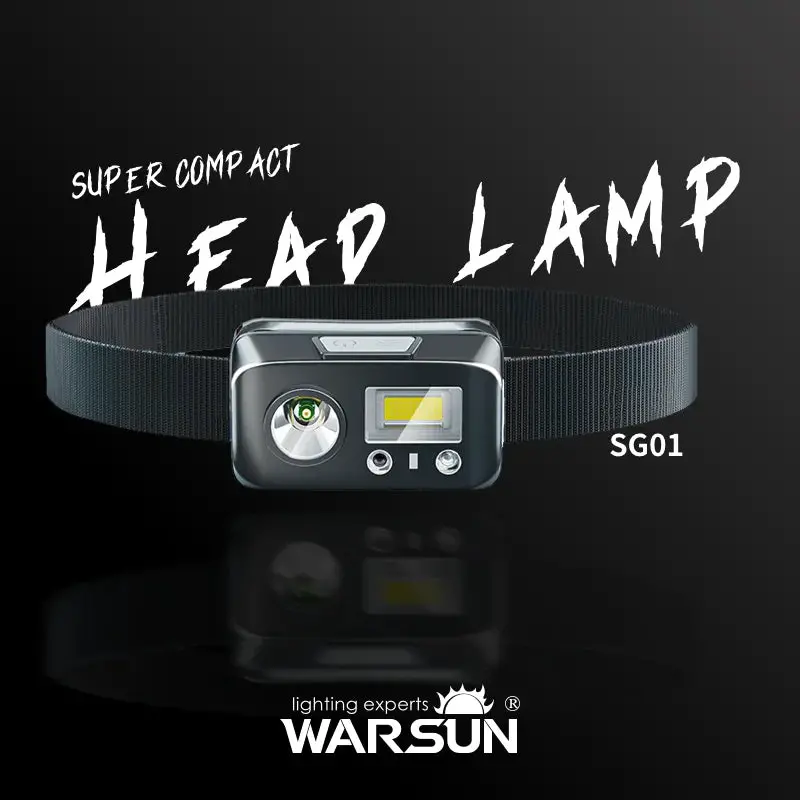 Warsun Sg01 Rechargeable Led Headlamp - 300Lm Ipx3 Waterproof 1