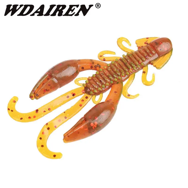 Wdairen 10Pcs/Lot  50Mm/70Mm Soft Plastic Craw Bait 1