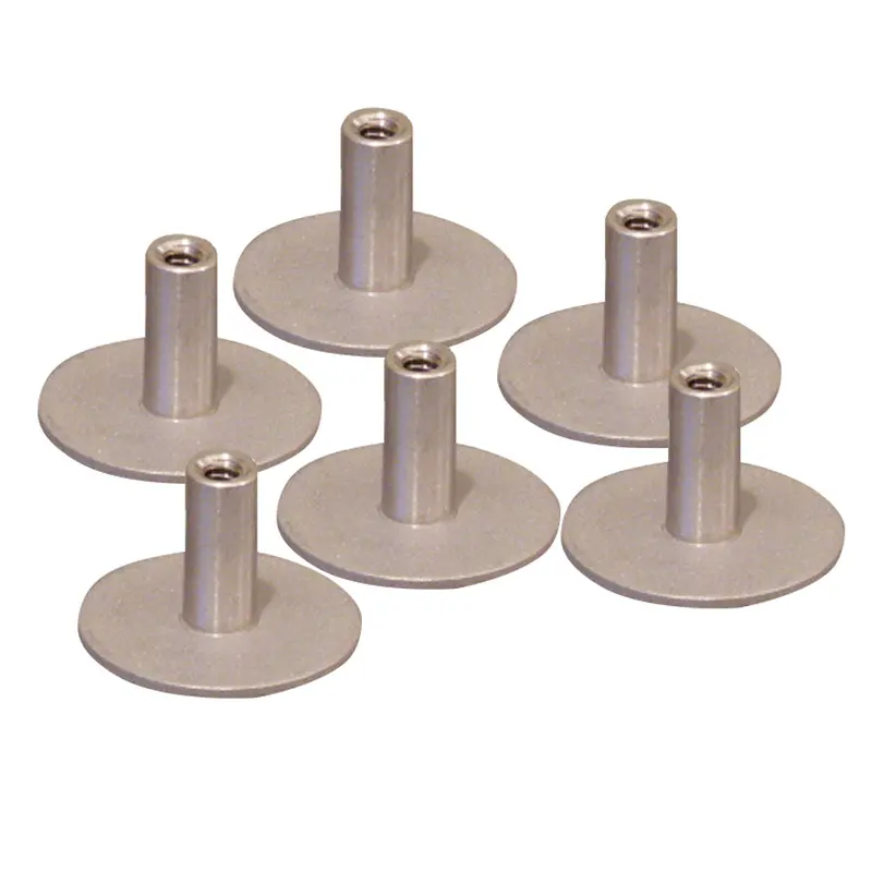 Weld Mount Stainless Steel Standoff 1.25" Base  1/4" X 20 Thread .75    Tall - 6-Pack 1