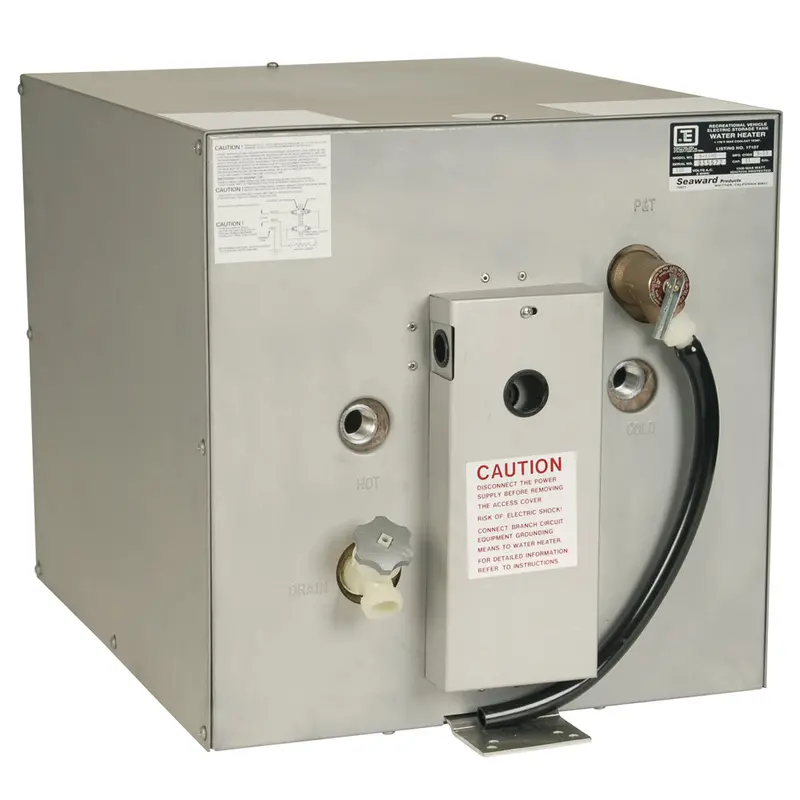 Whale Seaward 11 Gallon Hot Water Heater W/Rear Heat Exchanger - Galvanized Steel - 120V - 1500W 1