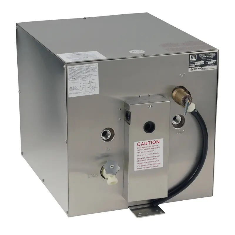 Whale Seaward 11 Gallon Hot Water Heater W/Rear Heat Exchanger - Stainless Steel - 120V - 1500W 1
