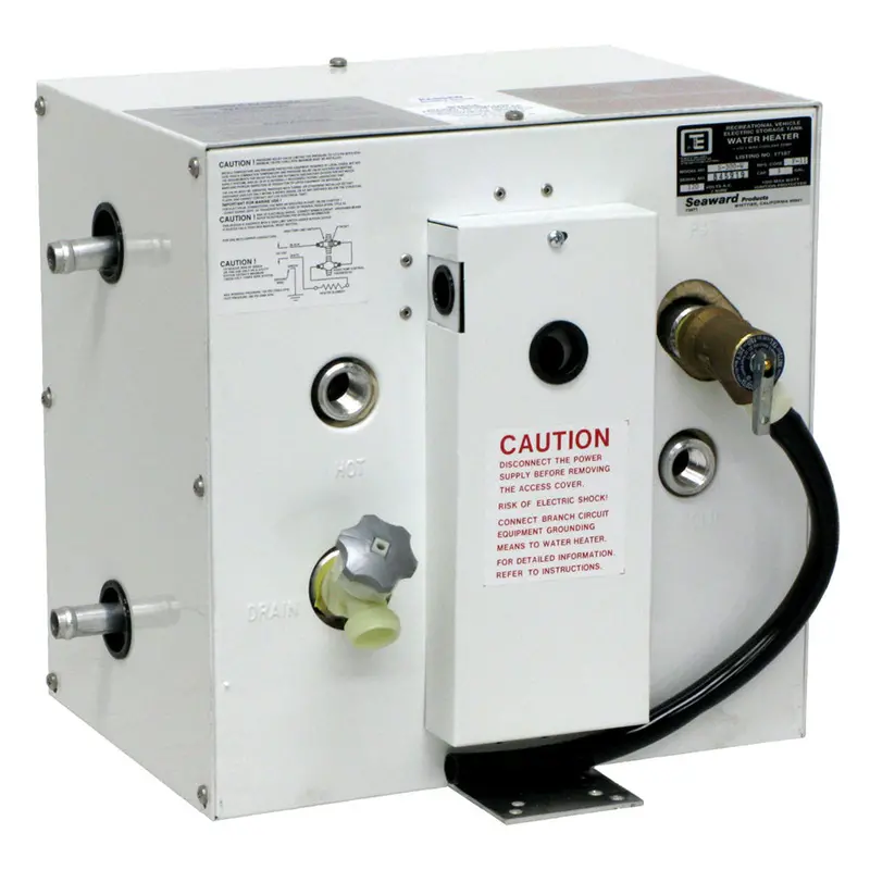 Whale Seaward 3 Gallon Hot Water Heater W/Side Heat Exchanger - White Epoxy - 120V - 1500W 1