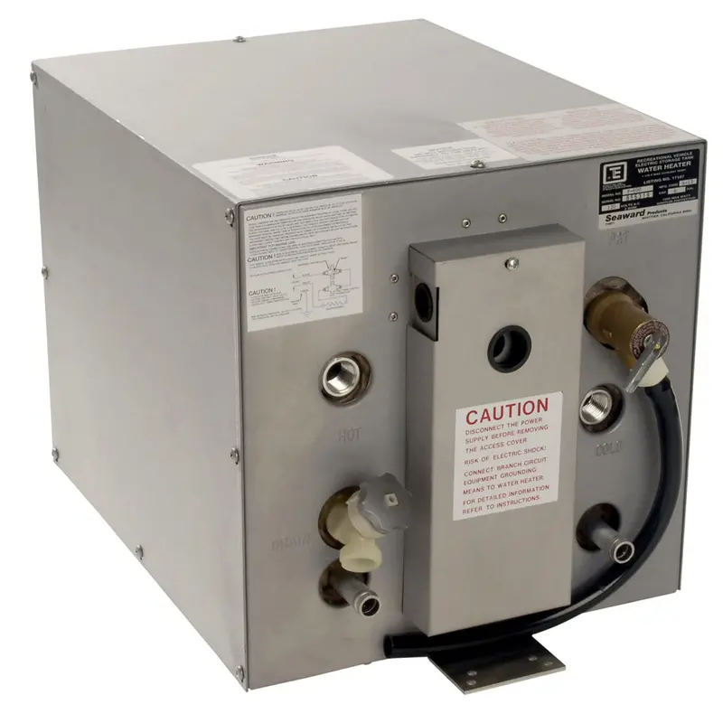 Whale Seaward 6 Gallon Hot Water Heater W/Front Heat Exchanger - Galvanized Steel - 120V - 1500W 1