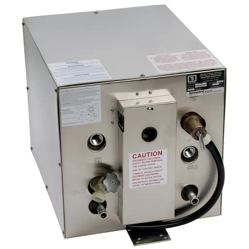 Whale Seaward 6 Gallon Hot Water Heater W/Front Heat Exchanger - Stainless Steel - 120V - 1500W 1