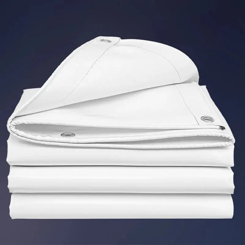 White Heavy-Duty Canvas Pvc Tarpaulin 1