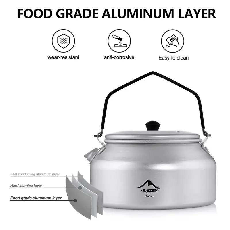 Widesea Akt-10 Camping 1L Kettle 1