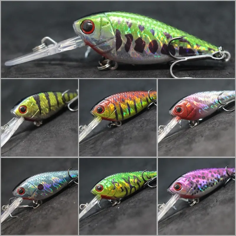 Wlure 7G 5Cm Lightweight Deep Water 3-4M Diver 3-4 Crankbait Lure 1