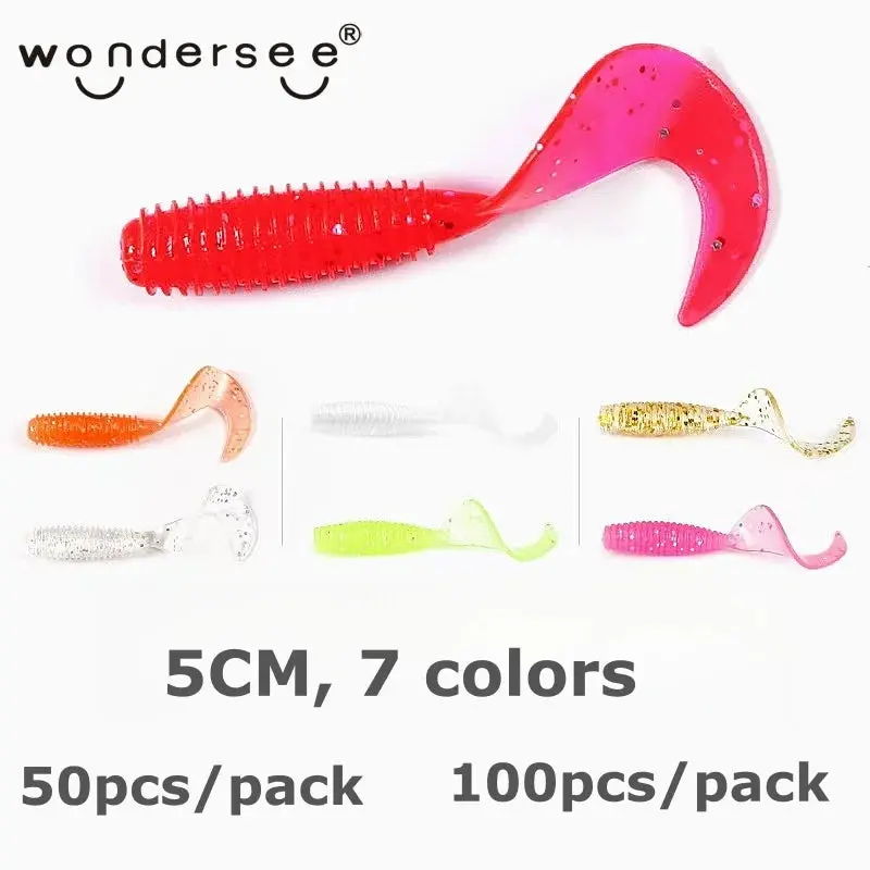 Wondersee 50Mm 1G Pvc Bionic Grub 50Pcs 100Pcs 1
