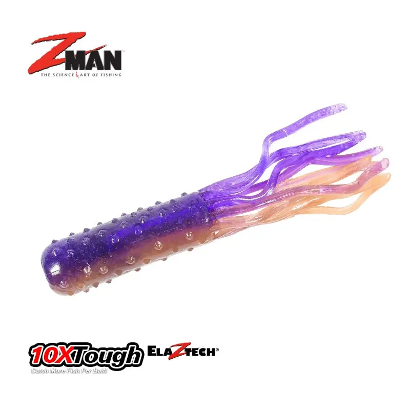 Z-Man Trd Tubez  6Pcs/Bag 70Mm 5 Colors Tube Baits 1
