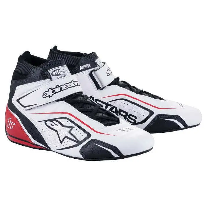 Alpinestars Tech-1T V3 Motorcycle Shoe – White/Black/Red, Size 8.5 (Usa Model 2710122-213) 1
