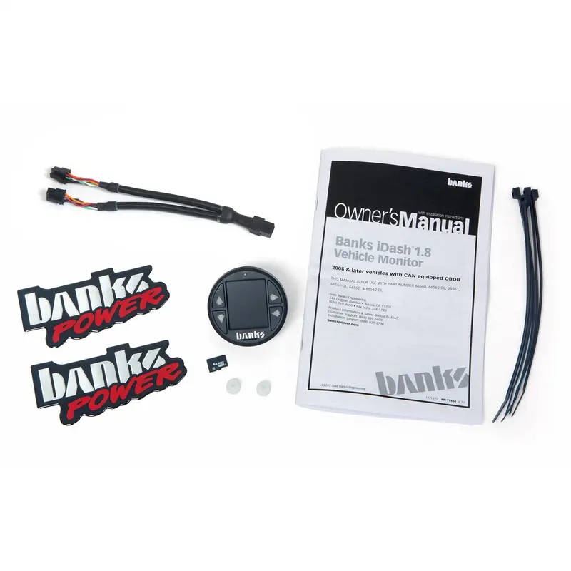 Banks Power Idash 1.8 Datamonster – Universal Can-Bus Display With Expandable Gauge Kit (Model 66762) 1