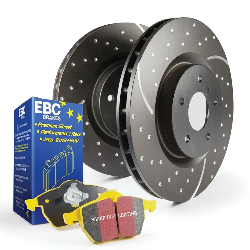 Ebc Yellowstuff High-Performance Brake Kit – S5 Series Pads + Gd Slotted Rotors (S5Kf1742) 1